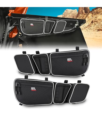 thumbnail image 2 of Chupacabra Offroad Can Am X3 Rear Door Bags – Water-Resistant Storage For Maverick X3 2017-2021 – Set Of 2 With Drink Holder 2 of 9