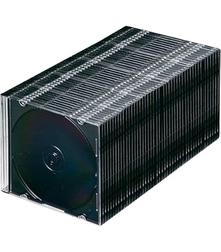 Amazon | CD/DVD/BD 1枚収納 5mmスリムケース 50枚 | HIDISC