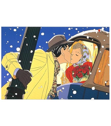 わたせせいぞう　アートポスター 【First X'mas】 Amazon | わたせせいぞう ポストカード 『First X'mas』(W93005