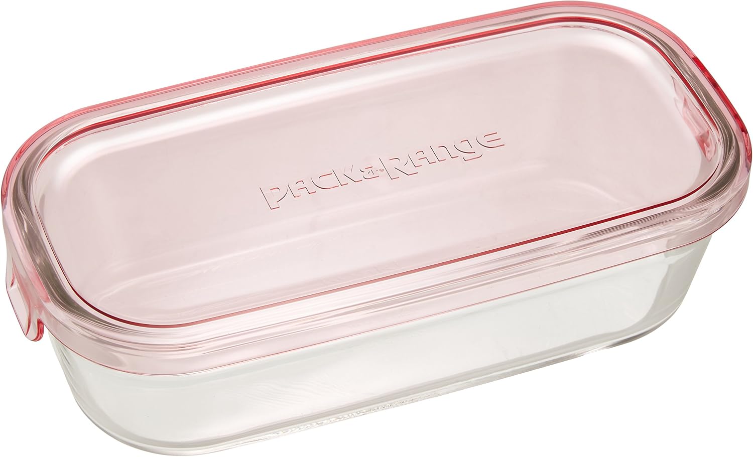 イワキ 耐熱ガラス 保存容器 ピンク 長方形 M 500ml パック&レンジ KC3246N-P
