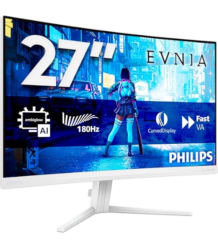 Philips 24インチモニター 180Hz ホワイト philips モニター 24」の