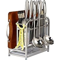 Aeon hum 包丁の新鮮な包丁は便利な通気性、抗菌多機能ステンレス製フックをスタンド