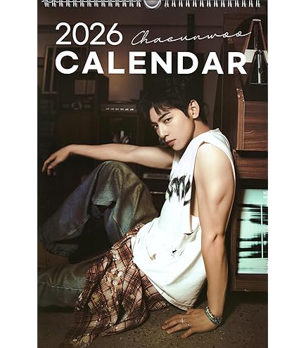 Amazon | チャウヌ グッズ 卓上 カレンダー (写真集) 2026~2027年(2年