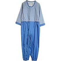 Amazon.co.jp: 2902 ろうべん対策 あんしん介護服 介護用つなぎ 夏用