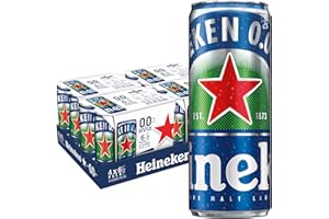 Heineken 0.0 Zero Alcohol Beer Can, 24 x 320ml
