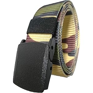 (STABILIST) ナイロンベルト 自衛隊 軽量 フリーサイズ ミリタリー ウエスト スポーツ バックル 学生 戦闘