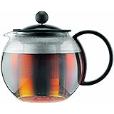 BODUM ボダム ティーポット ASSAM アッサム ティープレス ステンレスフィルター プラスチックハンドル 500ml ブラック ステンレスフィルター プラスチックハンドル 紅茶 【正規品】 1812-01