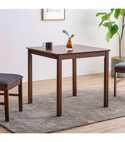 Amazon｜[Skovtree] ダイニングテーブル 2人用 高さ75cm 正方形 食卓