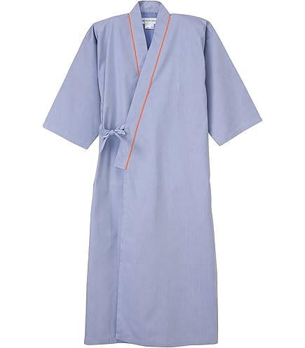 Amazon.co.jp: 患者衣(男女兼用)8分袖・着物式 59-441(ブルー) 3L 住商