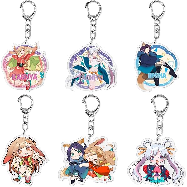 Amazon.co.jp: [luguoA] 超かぐや姫! キーホルダー アクリル 6点セット