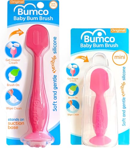 Baby Diaper Cream Spatula 2-Pack - Silicone Applicator For Butt Paste (Full & Mini Size)