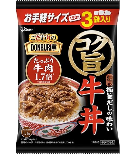 Amazon.co.jp: 江崎グリコ DONBURI亭 親子丼 3食パック 180g×3袋