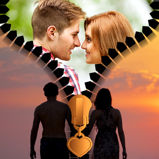 Amazon Co Jp カップルジッパーロック画面 Android アプリストア