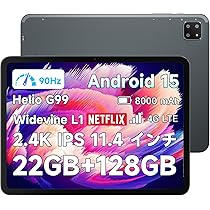Amazon.co.jp: 【2.4K IPS 11.4インチ タブレットWi-Fi/SIM通話モデル