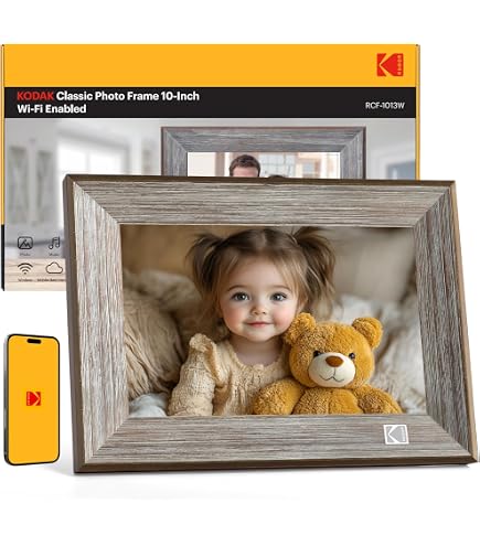Amazon | KODAK WiFiデジタル写真フレーム、1920 x 1200 HD タッチ
