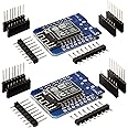 Aideepen WeMos D1 Mini NodeMcu WiFi開発ボードESP8266 CH340GモジュールMicro USB付き、ESP-12F 3.3V 500mAは用、4M Byte WLANインターネットLUAモジュールIOTボード