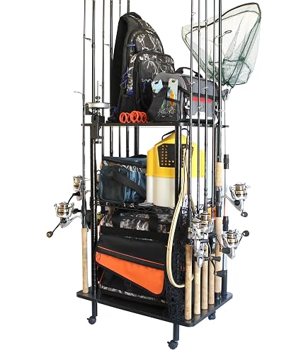 Watch SOYEEZE Fishing Rod Holders For Garage, Fishing Gear Storage