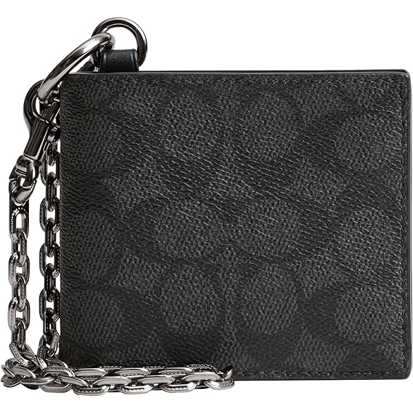 Amazon.co.jp: COACH(コーチ)財布ぺブルレザースタッズロゴチェーン