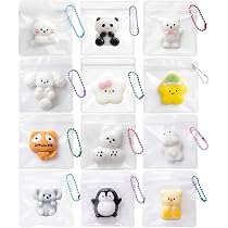 Amazon | CHALAN ミニ スクイーズ キーホルダー 12個セット ぷにぷに