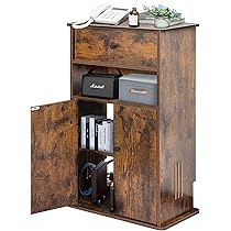 綾野製作所　木製電話台・ファックス台 ダークブラウン 綾野製作所 木製電話台・ファックス台 ダークブラウン