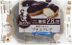 Amazon Co Jp 冷蔵 3p糖質を考えたプチエクレア 3個入 食品 飲料 お酒