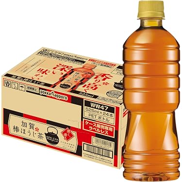Amazon.co.jp: ポッカサッポロ 加賀棒ほうじ茶 525ml PET ラベルレス