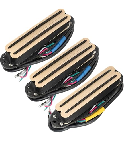 ballaholic stripe setup Ｌ&amp;ＸＬ Amazon.com: Musiclily Pro ST-DPMA Alnico 5 Dual Single Coil
