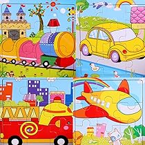 Puzzle ジグソーパズル　５個セット Amazon.co.jp: SIPLIV木製パズル9ピースジグソーパズル2歳～5歳