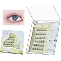 Amazon | KiraWink つけまつげ のり不要 部分つけまつげ のり付き