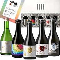 Amazon.co.jp: 鳴門鯛 日本酒 飲み比べセット 300ml×5本 | 包装, 解説