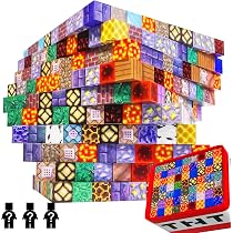 Amazon.co.jp: ランダム150/310ピース マイクラ風 マグネットブロック
