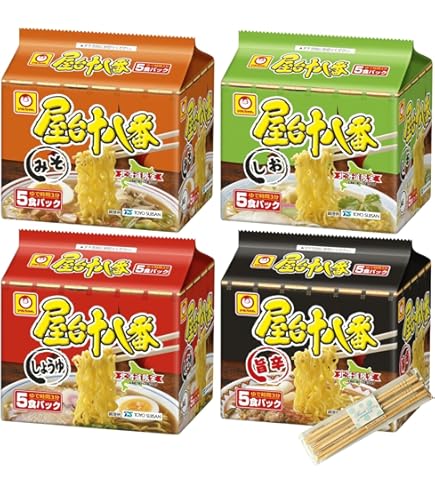 Amazon.co.jp: 東洋水産 マルちゃん 屋台十八番 なま味煮干中華そば 5