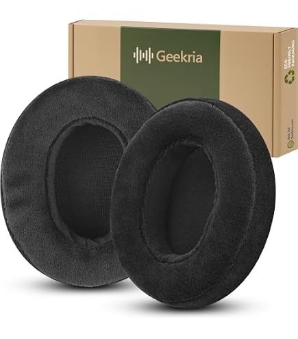 Amazon | Geekria Comfort ハイブリッドベロア 交換用 イヤーパッド
