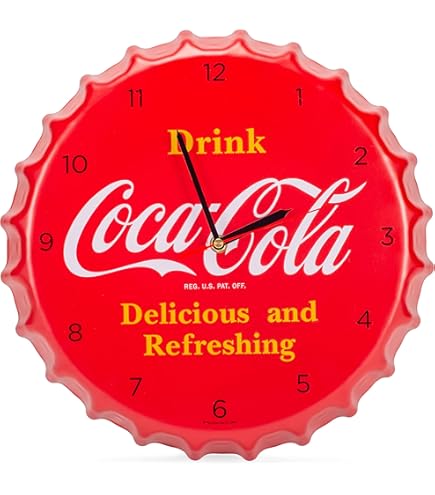 Coca-Cola レトロ掛け時計 新品 Coca Cola コカコーラ ダブルネオンクロック 時計 壁掛け