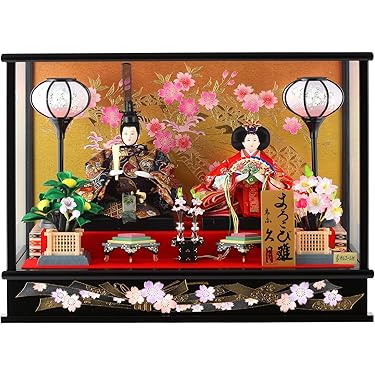 値下げ○保管新品 激安♪61巾 アクリルケース入り ひな人形 雛人形