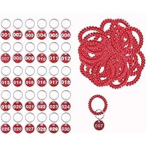 Amazon | RILIHII【50個／セット】番号札 ドア番号タグ クローク