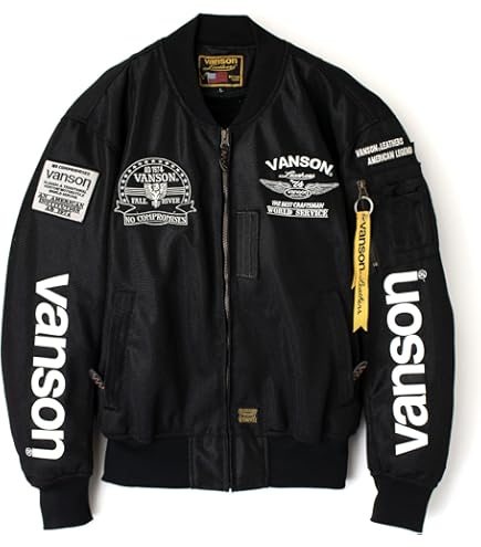 Amazon.co.jp: [バンソン] アウター メッシュMA-1ジャケット メンズ  