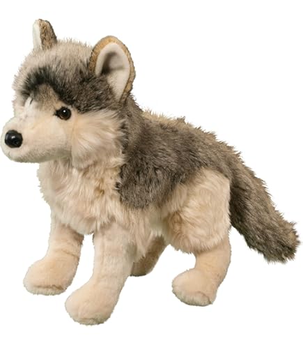 Amazon.co.jp: ホッキョクオオカミ 伏せ KOSEN(ケーセン社) 41cm