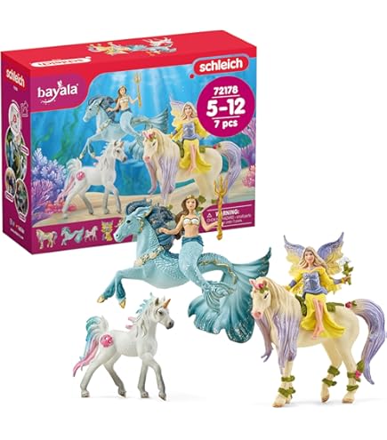 羽付きユニコーンフィギュア （子）3体セット Amazon.co.jp: Schleich (シュライヒ) バヤラ ユニコーン フィギュア