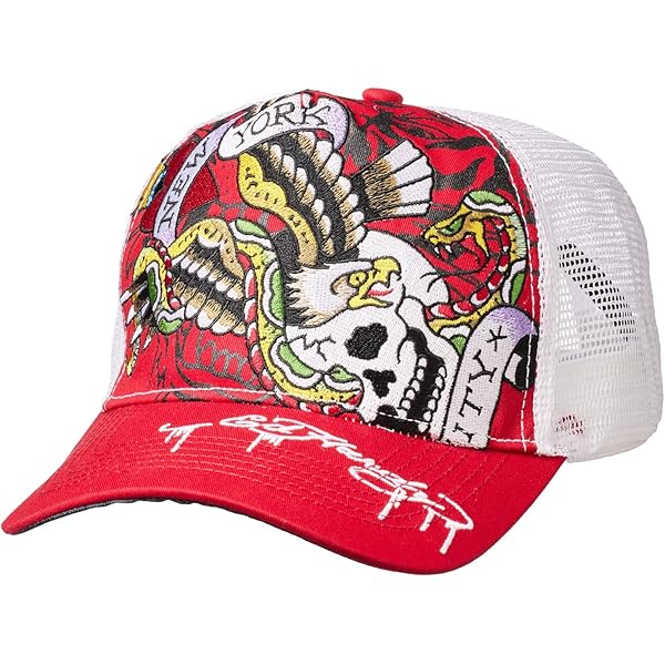 Amazon | [エドハーディ]Ed Hardy CAP スカル＆ローズ ピンク （51