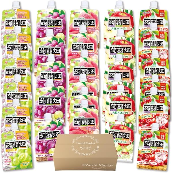Amazon.co.jp: クラッシュタイプ 蒟蒻 畑 全4種 各6個 計24個 Amazon.co.jp: クラッシュタイプ 蒟蒻 畑 全4種 各6個 計24個