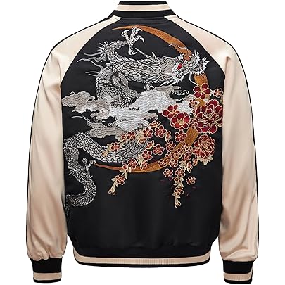 Amazon.co.jp: East Rain FUN228 Japanese Pattern Skajan Embroidered