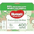 Huggies Thick Baby Wipes Cucumber and Aloe 400 Count