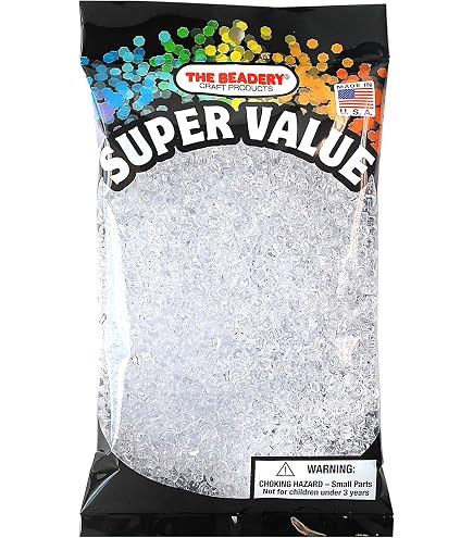 The Beadery 12mm Sunburst Beads Crystal 900-Piece Per Bag Small