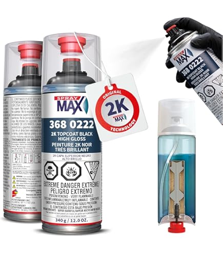 Amazon.co.jp: SprayMax 2 K Activatedエポキシ樹脂プライマーブラック