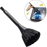 エレコム 除電ブラシ ほこりとり すきま用ブラシ付き 回転タイプ ブラック KBR-AM013AS