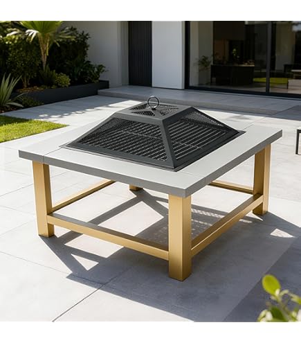 Amazon.co.jp: 大型ファイヤーピット 焚き火台 バーベキューコンロ