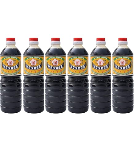 Amazon.co.jp: サクラカネヨ 【濃口醤油 甘露 1000ml】 6本 : 食品