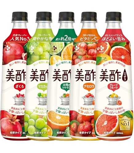 Amazon.co.jp: 美酢 (ミチョ) 希釈タイプ 飲み比べ 6本セット (ざくろ
