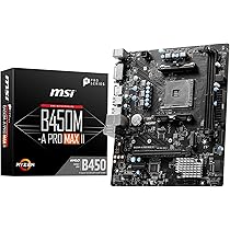 Amazon | MSI B450M-A PRO MAX II マザーボード、Micro-ATX、AM4
